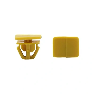 Image of sourcingmap 50pcs Yellow Rectangle Car Rivet Fastener Door Panel Retainer Clips