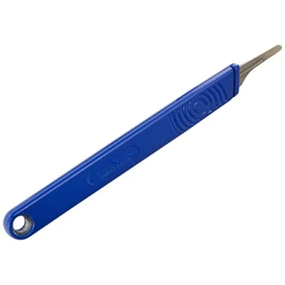 Image of 2806 Swann Morton Retract away Handle Sleeved , Blue