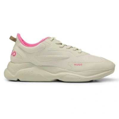 Image of HUGO Women&#039;s Leon_Runn_cvpuW Sneaker, Open Pink, 3 UK