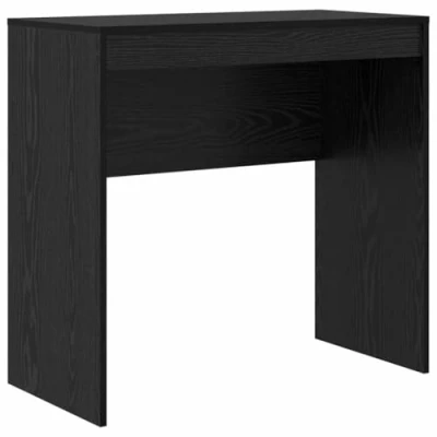 Image of vidaXL Black Oak Desk Wood Material