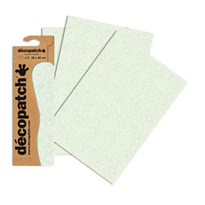 Image of Décopatch Ref C737O Green Woodgrain Effect Paper Pack Each Sheet 30 x 40cm, of 3 Sheets Best Used With Décopach Glue &amp; Varnish,