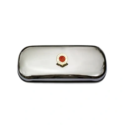 Image of Polished chrome football club glasses case Sheffield United