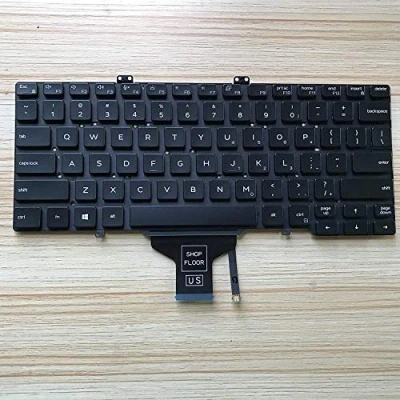 Image of senlinxiaowu Original New for DELL Latitude 7400 RN86F US English Keyboard Backlit (Not 2 in 1)