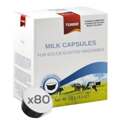 Image of Torrié Milk Pods Compatible with Dolce Gusto® (80 pods)