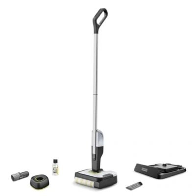 Image of Kärcher Hard Floor Cleaner FC 2 4 Battery Set, Wireless with Rotating Microfibre Roller, Life: Approx. 20 Minutes, Surface Capacity per Charge: 70 m²,