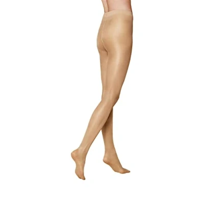 Image of KUNERT Women&#039;s Satin Look 20 Pantyhose, Golden, 40 42