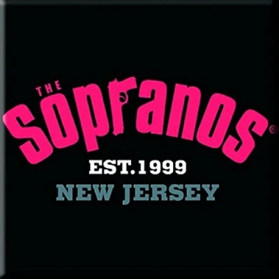 Image of The Sopranos Fridge Magnet, Collegiate Logo