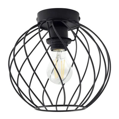 Image of Lindby ceiling light Danika, Ø 25 cm, black, metal