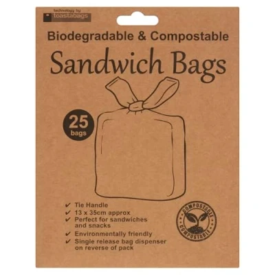Image of Toastabags Sandwich Bags Biodegradable &amp; COMPOSTABLE, 25