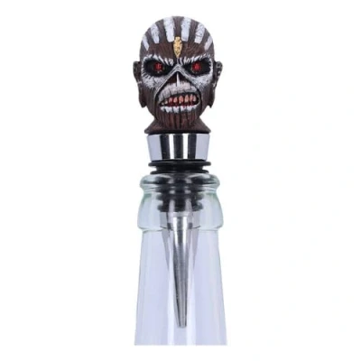 Image of Nemesis Now Officially Licensed Iron Maiden Book of Souls Bottle Stopper, Silver, 10cm