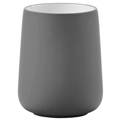 Image of Zone Denmark Nova Soap Dish, Dish Made of Porcelain with Soft Touch Coating, Diameter 11 cm, Height 2.5 White