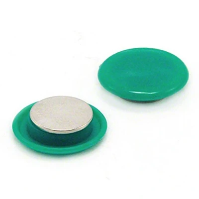 Image of FIRST4MAGNETS F4M40ND2 Green 2 Power Notice Board/Planning Magnet (40mm Dia x 11mm high) (Pack of 2), Set Pieces