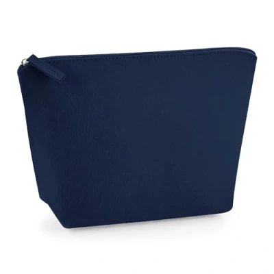 Image of BagBase BG724 Felt Accessory Bag Essential Travel Items &amp; Makeup Storage for Men Women Medium Navy