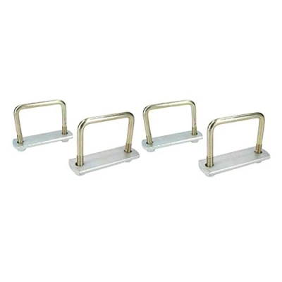 Image of 4 Pack M10 80mm x 75mm U Bolt N with Plates &amp; Nuts HIGH TENSILE