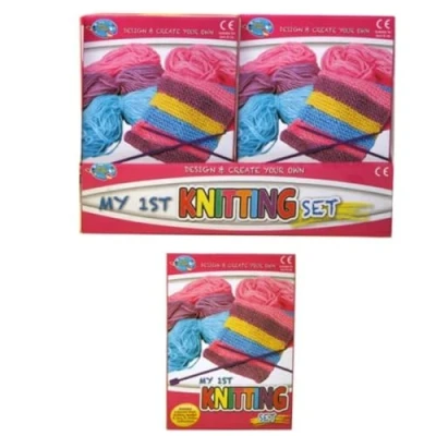 Image of The Padgett Group 32066PB Kit Fun Girls Stitching Play Wool Knit Learn, Multicolor, 20 x 5 25 cm