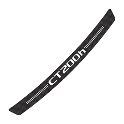 Image of Ehao Carbon Fiber Rear Bumper Protector for Lexus CT200h, Car Trunk Sill Plate Scuff Strip Back Guard Anti Scratch Trim Cover Styling Accessories