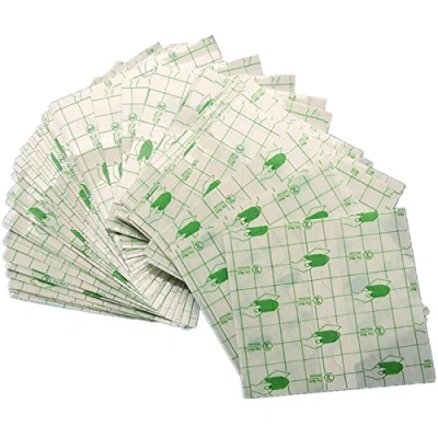 Image of 50pcs Waterproof Plaster Transparent Adhesive Medical Wound Dressing Tape Fixer Stretch Fixation Tattoo Aftercare Bandage Anti Allergic self Paste (10 * 12CM)