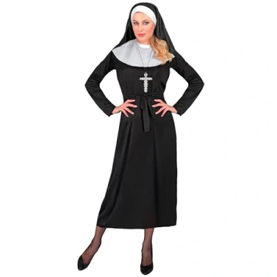 Image of W WIDMANN MILANO Party Fashion 27529 Kostüm Nonne Costume Nun, Black, XS