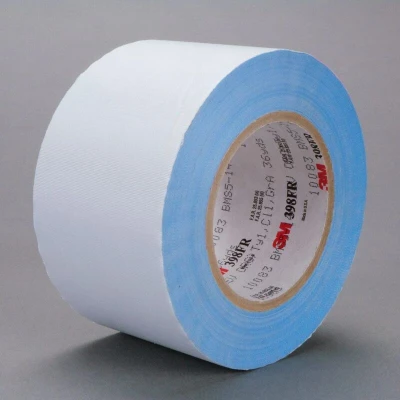 Image of 3M Flame Retardant Sealing Tape 398FR, White, 51 mm x 33 m, 0.18