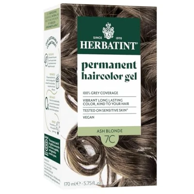 Image of Herbatint 7C Ash Blonde Permanent Hair colour 170ml