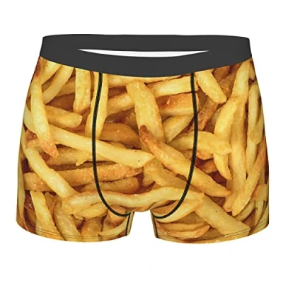 Image of 501 Potato French Men&#039;S Boxer Pants Fitted Underwear Antibacterial Sports Briefs Soft Undershorts M
