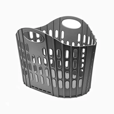 Image of Addis Flat Easy Store Laundry Basket Hamper, Dark Grey, 38 Litre 518150