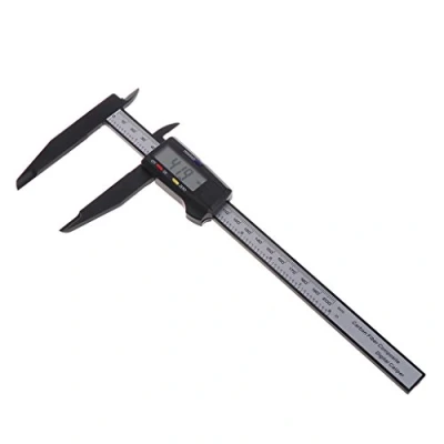 Image of Digital Caliper Electronic Micrometer Measuring Tool Resolution 0.1mm/0.01&quot; Measurement Range 0 200mm/0 8&quot; 34cm Scale Drawing Ruler