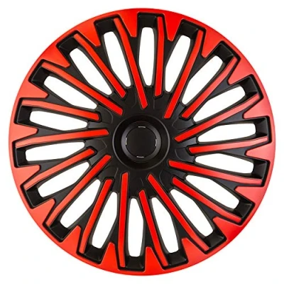 Image of AUTO STYLE Set wheel covers Soho 15 inch black/red