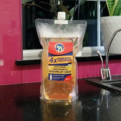 Image of Big D Super Strength Concentrated Washing Up Liquid Lemon 1L