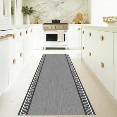 Image of XIBANY Door Mats,Runner Rugs For Hallway Non Slip,Long Washable Entryway Rug,Non Slip Long Narrow Hall Living Room Carpet Runner Rug Kitchen