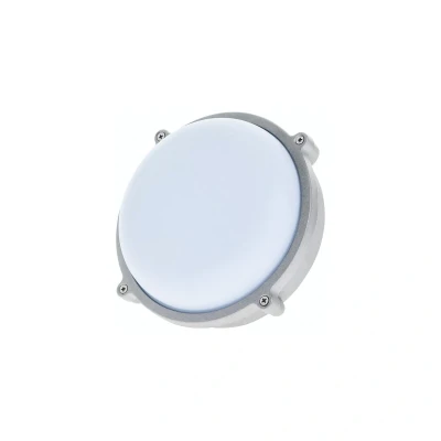 Image of 15 watt LED Round Outdoor Bulkhead Light 80% Energy Saving Weatherproof Timeguard Night Eye LEDBHR15W