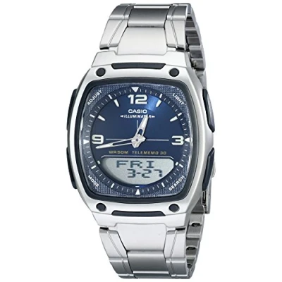 Image of Casio Men&#039;s AW81D 2AV Ana Digi Stainless Steel Watch