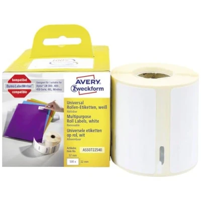 Image of Avery Zweckform White 500 Items 57 x 32 mm