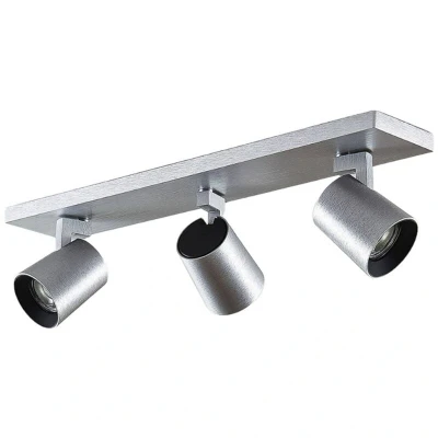 Image of Arcchio Iavo downlight, angular, aluminium, 3 bulb