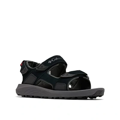 Image of Columbia Trailstor Hiker 3 Strap Walking sandals, Men&#039;s, Size: 6, Black/dark grey Leather/synthetics