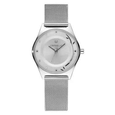 Image of Orphelia Opulent Chic Women&#039;s Quartz Watch with Silver Dial Analogue Display and Stainless Steel Strap 12601
