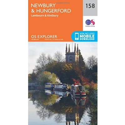 Image of Explorer 158 Newbury &amp; Hungerford Map With Digital Version