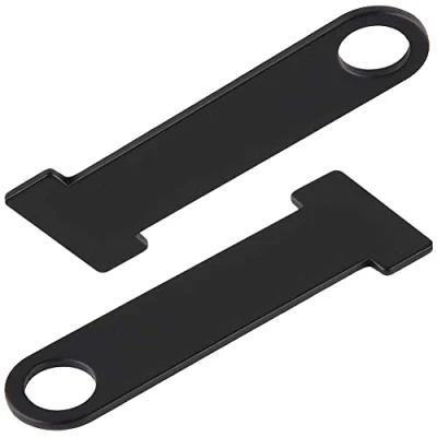 Image of XYDZ Helmet Lock Extension for Motorcycle, 2pcs Motorcycle Open/Full Face Quick Release Buckle Fastener Black