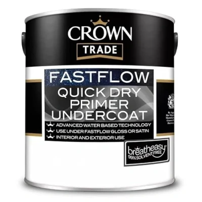 Image of Crown Trade Fastflow Quick Dry Primer Undercoat Grey