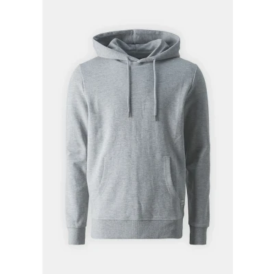 Image of Jack &amp; Jones Jjebasic HOOD Hoodie, Men&#039;s, Size: Large, Light grey melange