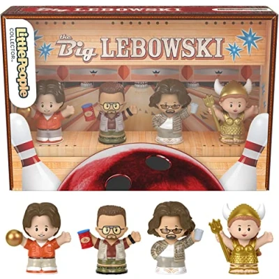Image of Little People Collector The Big Lebowski Movie Special Edition Set, 4 Figures for Adults &amp; Fans in a Display Box