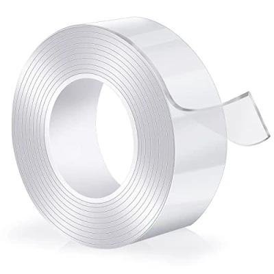 Image of Nicegoin Strong Double Sided Tape Heavy Duty,Double Tape,for Indoor Installation Perfect Replacement for Screws or Drilling(3Meter x 23mm 2mm)
