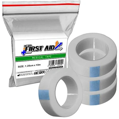 Image of 4 Pack RE GEN First Aid Microporous Surgical Bandage Retention Tape 1.25cm x 10m