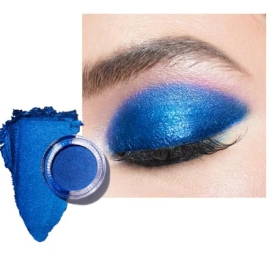 Image of Oulac Glitter Eyeshadow Metallic Finish High Impact Blue Waterproof Up to 12 Hours Wear Creates Eye Catching Make up, Vegan, 06g Cream Color 25 Ocean Heart