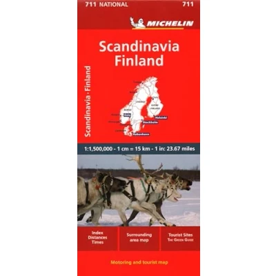 Image of Scandinavia &amp; Finland Michelin National Map 711: (Maps/Country Michelin, 771)