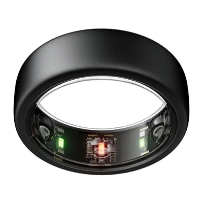Image of Oura Gen3 Horizon Smart Ring Size 12, Stealth Sleep, Heart Rate and Fitness Tracking Wearable Up to 7 Day Battery Life iOS/Android Compatible First with Sizing Kit