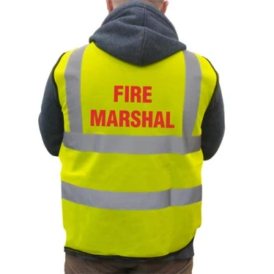 Image of Supreme HRT80Y 2XL Fire Marshal Basic High Visibility Safety Vest, XX Large, Yellow