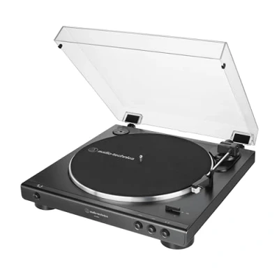 Image of Audio Technica AT LP60X BK Fully Automatic Belt Drive Turntable (Black)