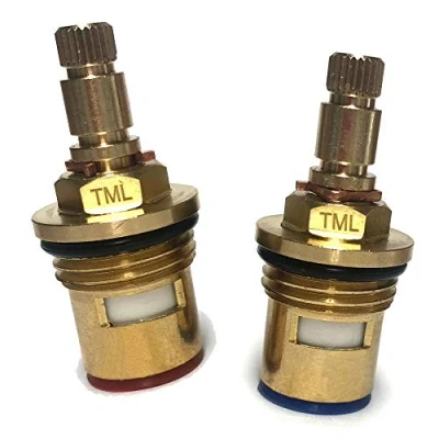 Image of 24 Spline Tap Cartridge Pair Valve Quarter Turn 52mm Height No Threaded Collar