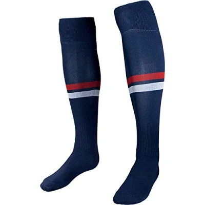 Image of HS S13 Unisex Adult Football Socks, HAS13CZ9990 2, Bianco/Blu Navy/Rosso, 2